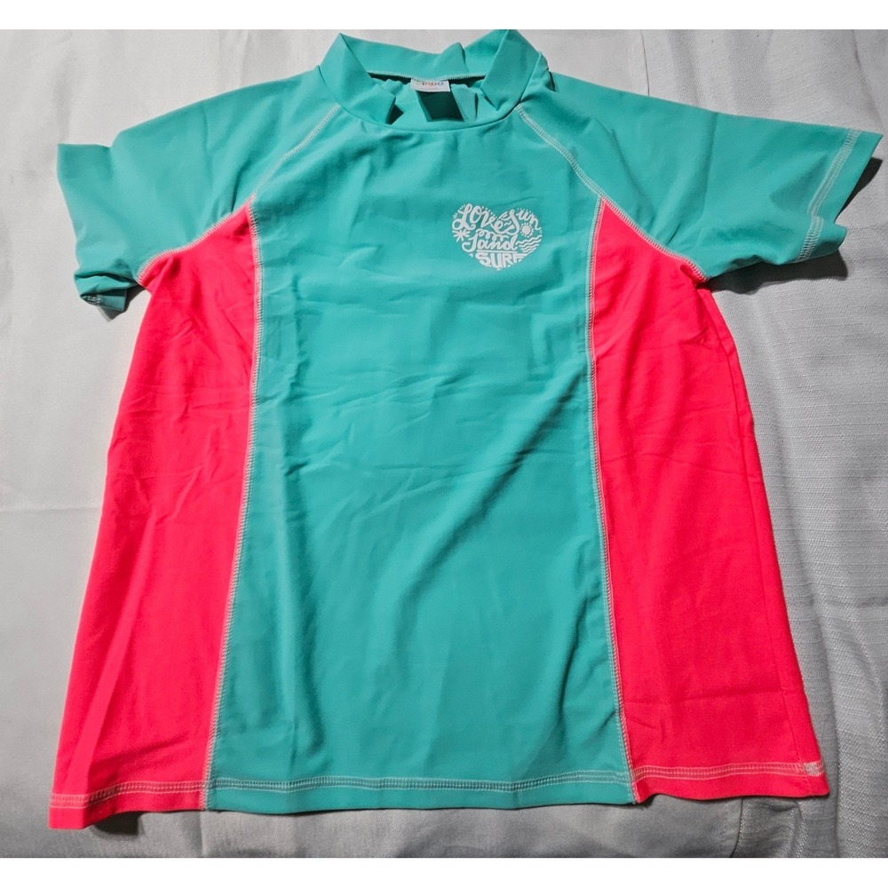 Circo Unisex Rash Guard Swim Shirt UPF 50+ Sun Protection Aqua Kids Size 12 Plus